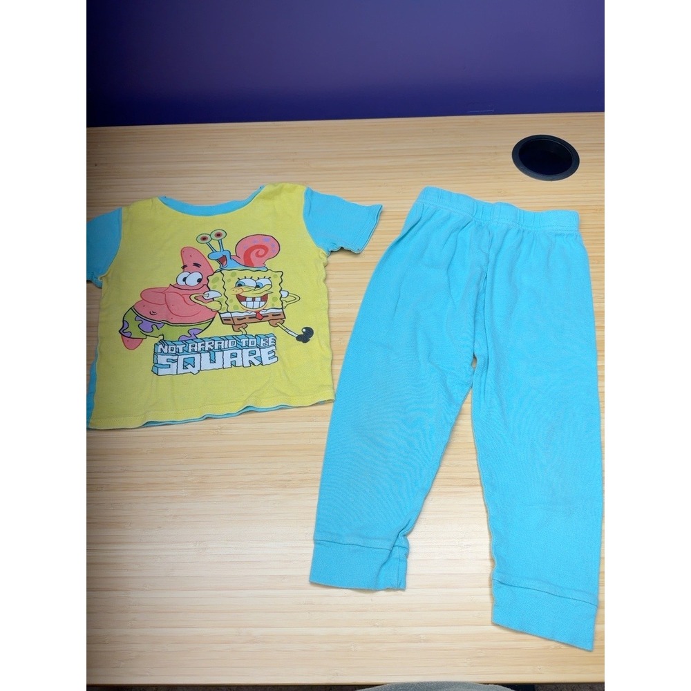 SpongeBob SquarePants Pajama Set Kids Size 6 Patrick Gary 2 Piece Cotton PJs